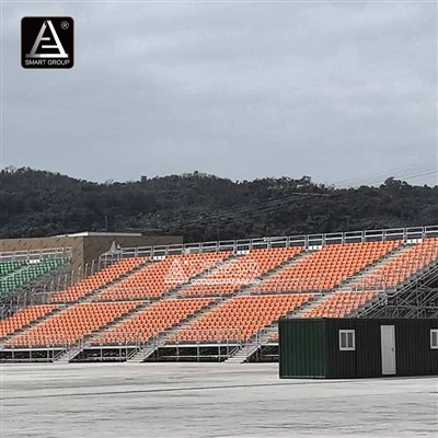 Mobiele race tijdelijke steigers tribunes stoelen