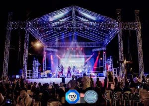 Draagbare podiumverlichtingstruss